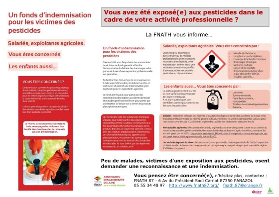 Fonds d’indemnisation pour les victimes des pesticides