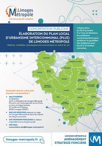 Concertation publique : Élaboration du Plan Local d’Urbanisme Intercommunal (PLUI)
