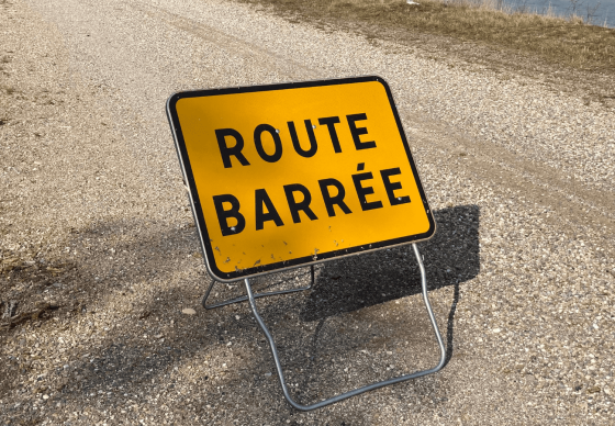 Route barrée : Passage du Vieux Boisseuil
