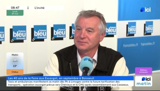 40 ans Foire des Escargots : Philippe Janicot invité à Ici Limousin